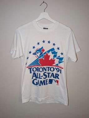 Vintage Single Stitch Toronto Blue Jays '91 All-Star Game Graphic Tee
